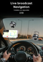 ⁦🧲 حامل جوال مغناطيسي ASPOR A708 بتقنية الشفط الفراغي⁩ - الصورة ⁦3⁩