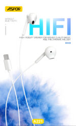 ⁦🎧 سماعة ASPOR A221 السلكية بصوت HiFi ومنفذ Type-C⁩ - الصورة ⁦6⁩