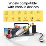 ⁦🔌 كيبل صوت ASPOR A253 – من USB-C إلى 3.5mm بجودة عالية⁩ - الصورة ⁦6⁩